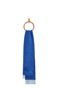 LOEWE スカーフ (モヘア＆ウール) エレクトリックブルー