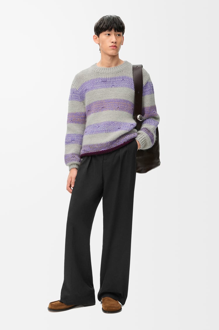 LOEWE Sweater in wool Grey/Purple