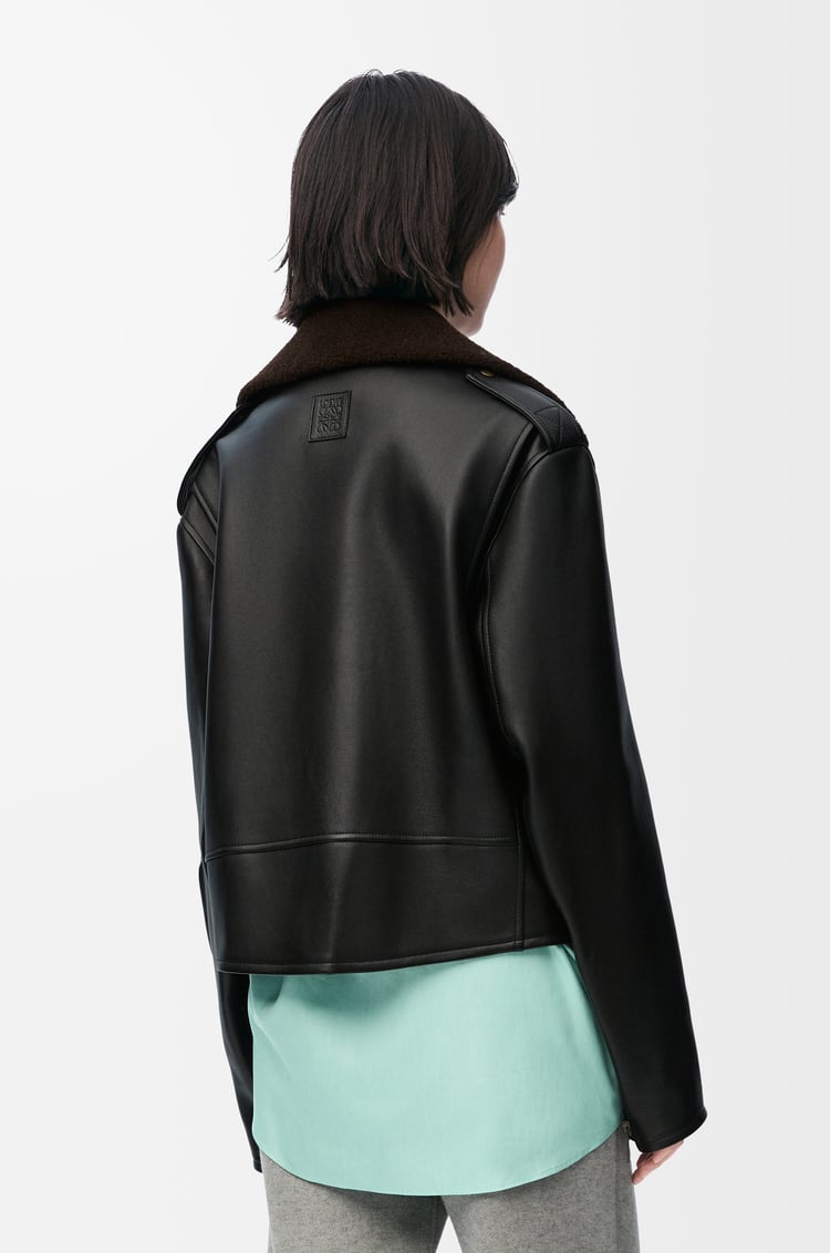 LOEWE Chaqueta biker en piel napa de cordero Negro