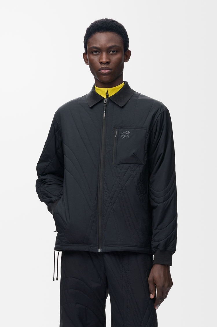 LOEWE Quilted jacket in technical shell Black