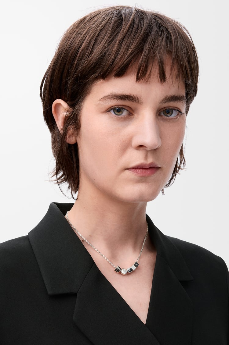 LOEWE ペブル キューブ ネックレス（スターリングシルバー） シルバー