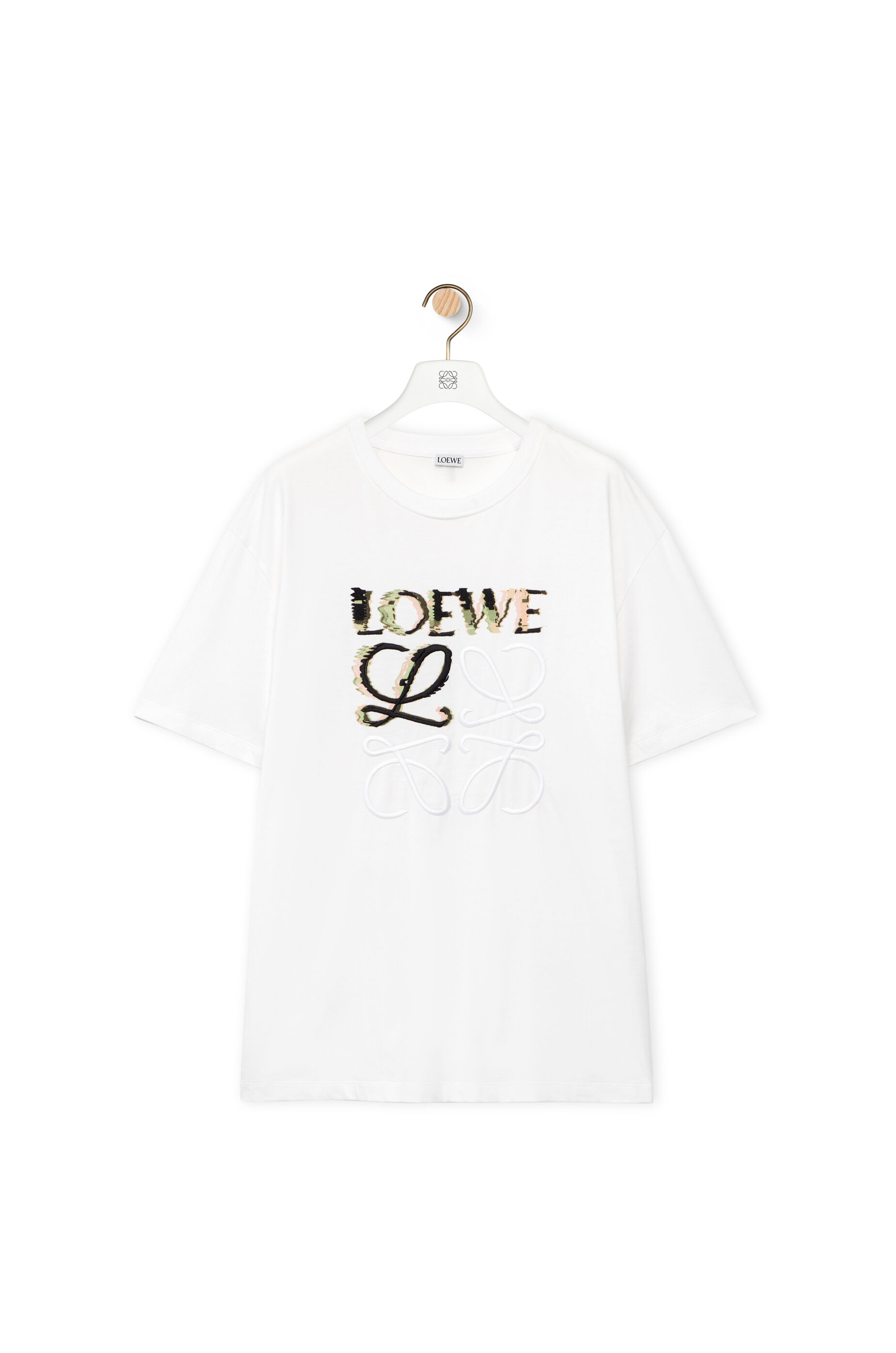 Relaxed fit T shirt in cotton White Multicolor LOEWE
