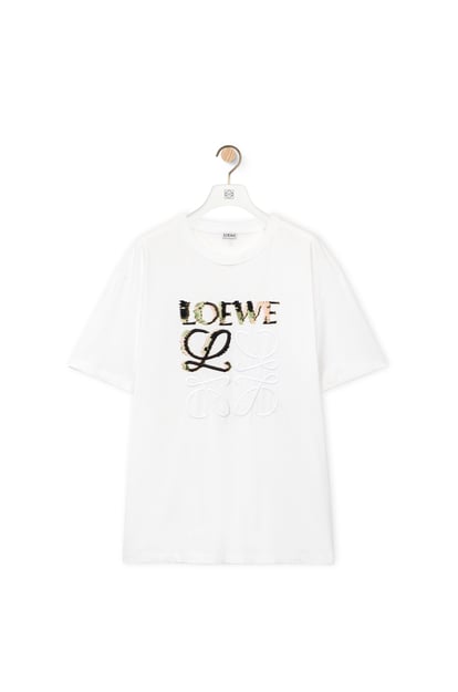 LOEWE リラックスフィット Tシャツ（コットン） ホワイト/マルチカラー plp_rd