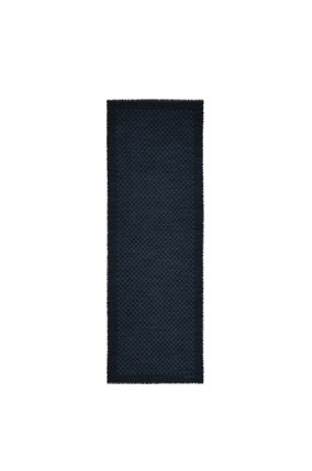 LOEWE Anagram scarf in wool and silk Dark Blue plp_rd