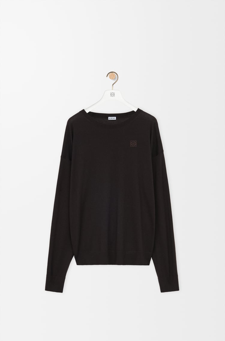 LOEWE 羊毛毛衣 棕色