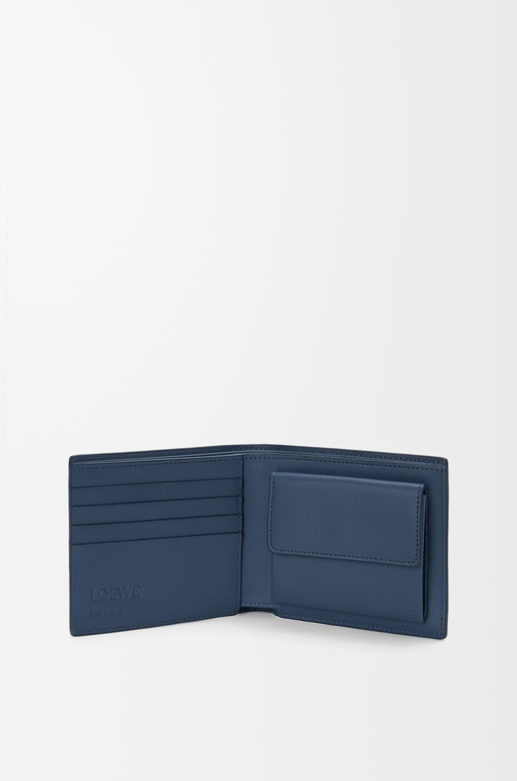 LOEWE バイフォールド コインウォレット（サテンカーフ） インディゴダイ