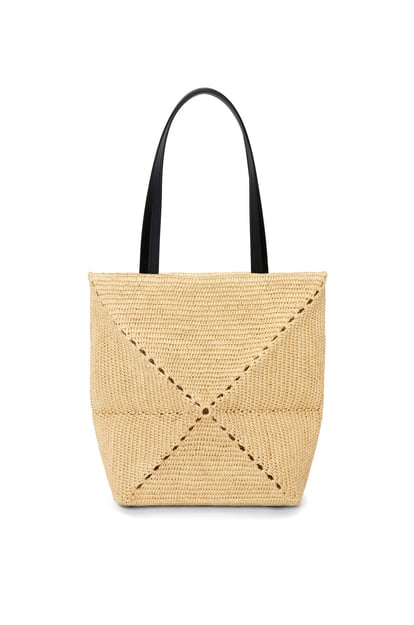 LOEWE Puzzle Fold Tote in raffia Natural plp_rd
