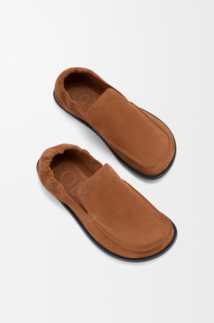 LOEWE Flex loafer in suede Chocolate