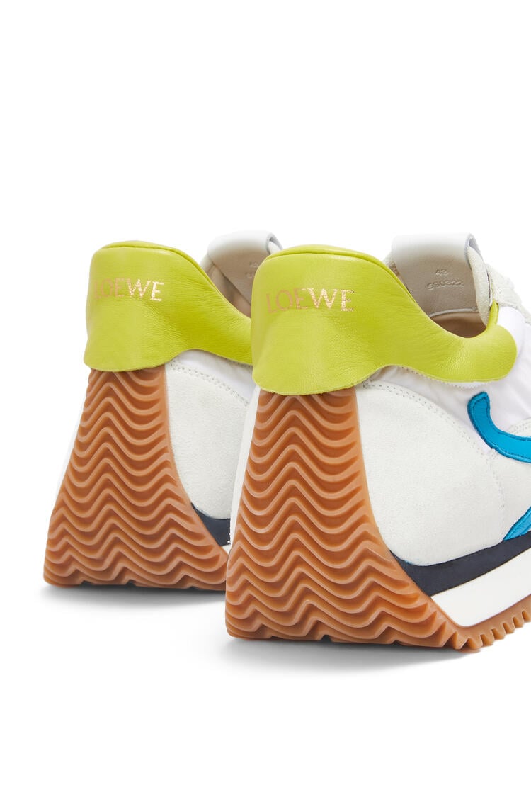 LOEWE Flow Runner in nylon and suede White/Multicolor pdp_rd