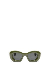 LOEWE Inflated butterfly sunglasses in nylon 深綠色