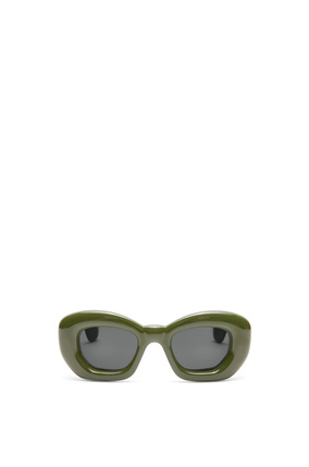 LOEWE Inflated butterfly sunglasses in nylon Dark Green