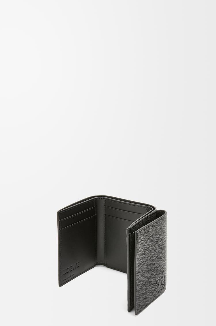 LOEWE Cartera con tres pliegues en piel de ternera Negro