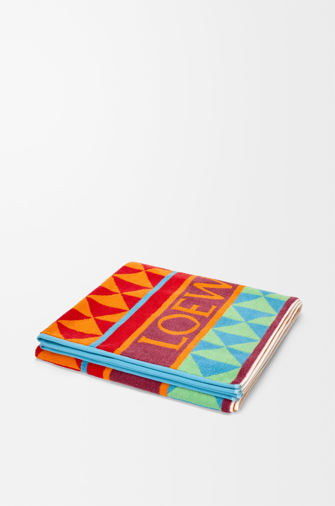LOEWE Towel in cotton Multicolor