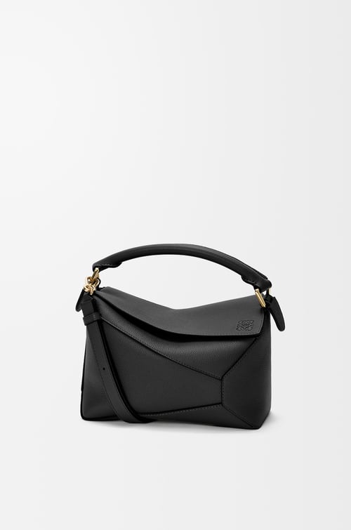 LOEWE パズルエッジ バッグ スモール（ソフトグレインカーフ） ブラック