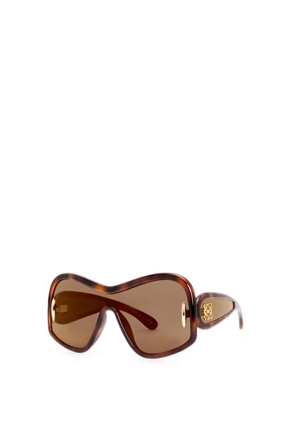 LOEWE Square Mask sunglasses in acetate and nylon  Dark Havana plp_rd