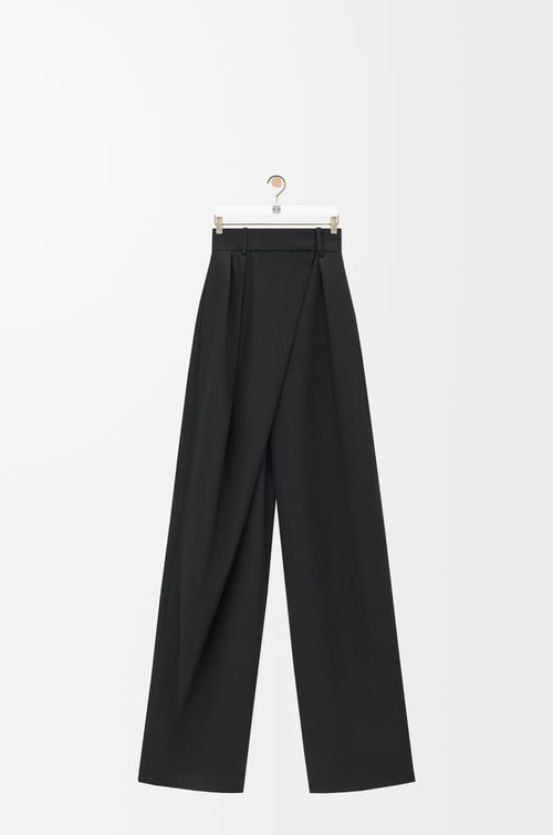 LOEWE Wrap trousers in wool Black