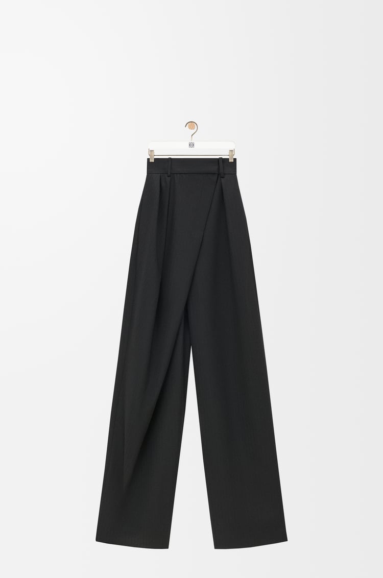 LOEWE Wrap trousers in wool Black