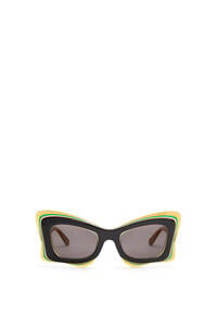 LOEWE Gafas de sol Multilayer Butterfly en acetato Multicolor/Negro