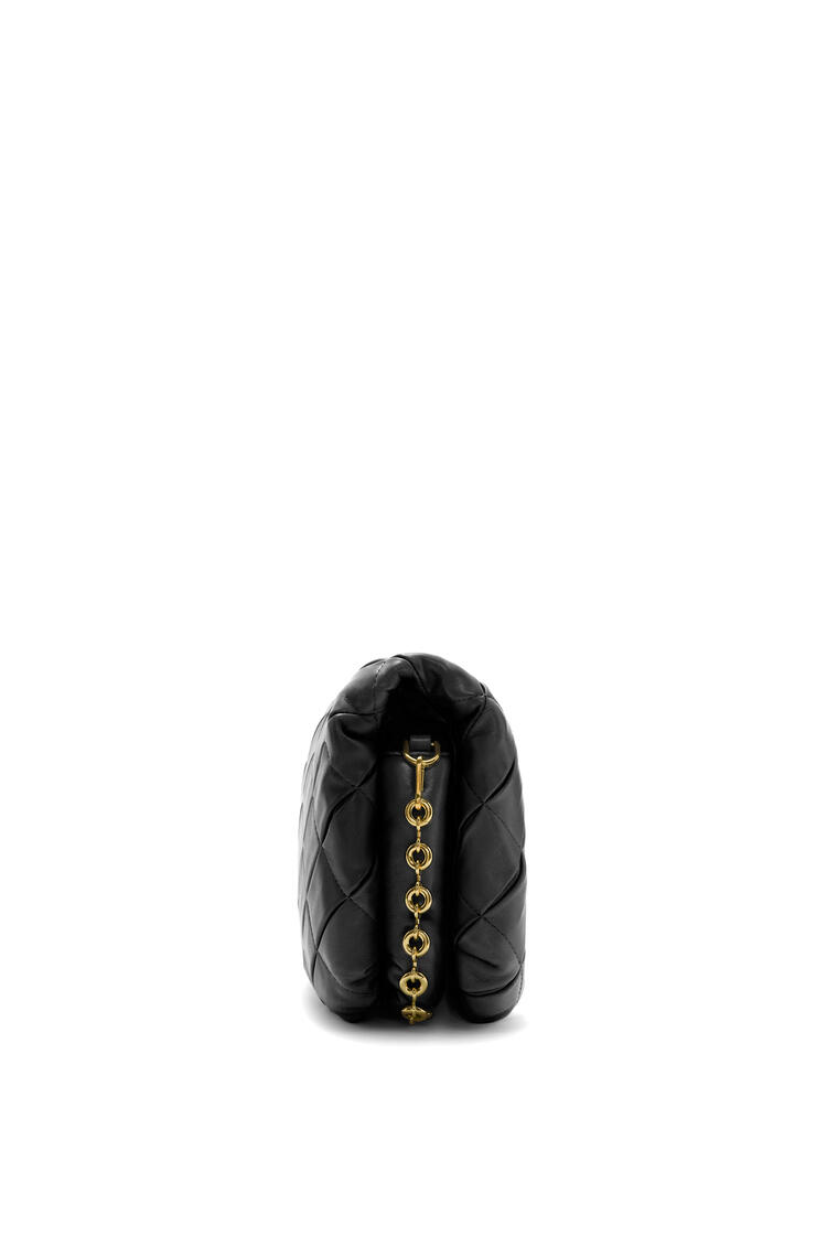 LOEWE Bolso Goya Puffer en piel napa de cordero plisada Negro