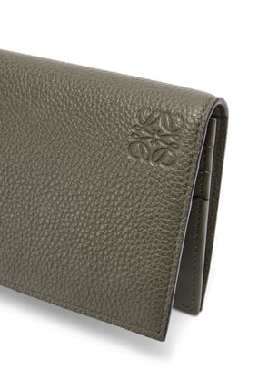 LOEWE Long horizontal wallet in soft grained calfskin Khaki Green plp_rd