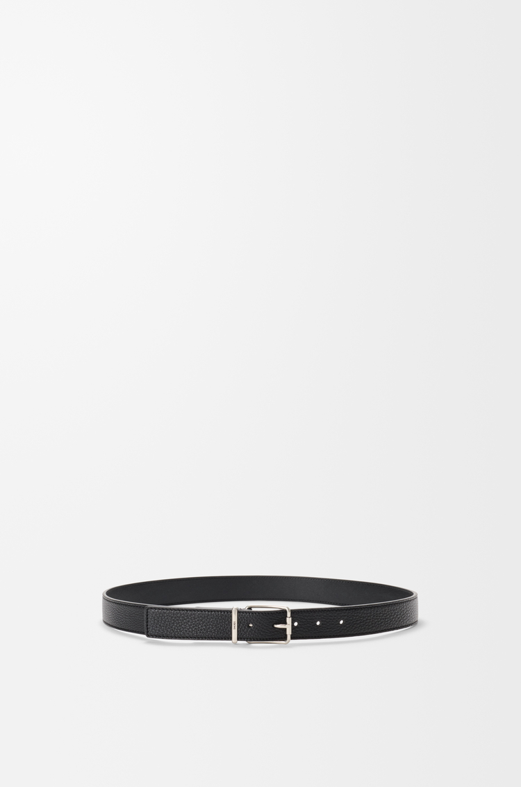 LOEWE エッセンシャルベルト（サプルグレインカーフ） ブラック/ヴィンテージパラジウム