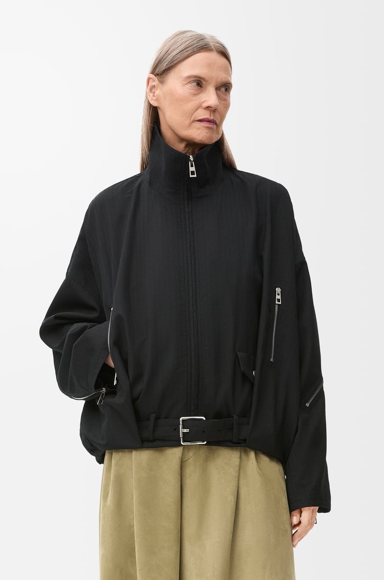 LOEWE Chaqueta globo en lana Negro