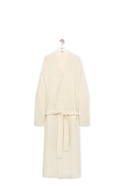 LOEWE Belted coat in wool 淺米色 plp_rd