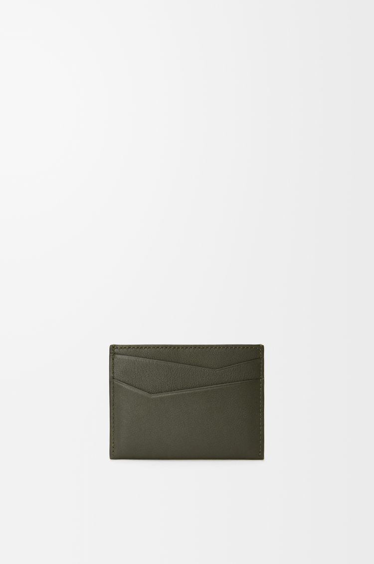 LOEWE Puzzle plain cardholder in classic calfskin Dark Khaki