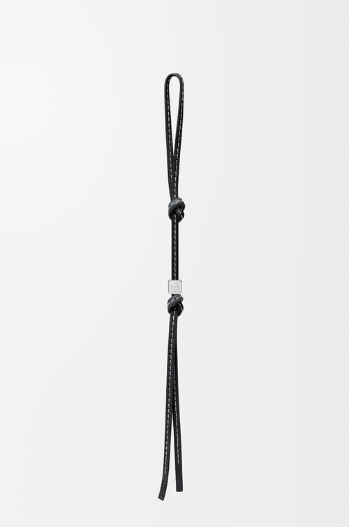 LOEWE Small Anagram strap in calfskin Black/Palladium