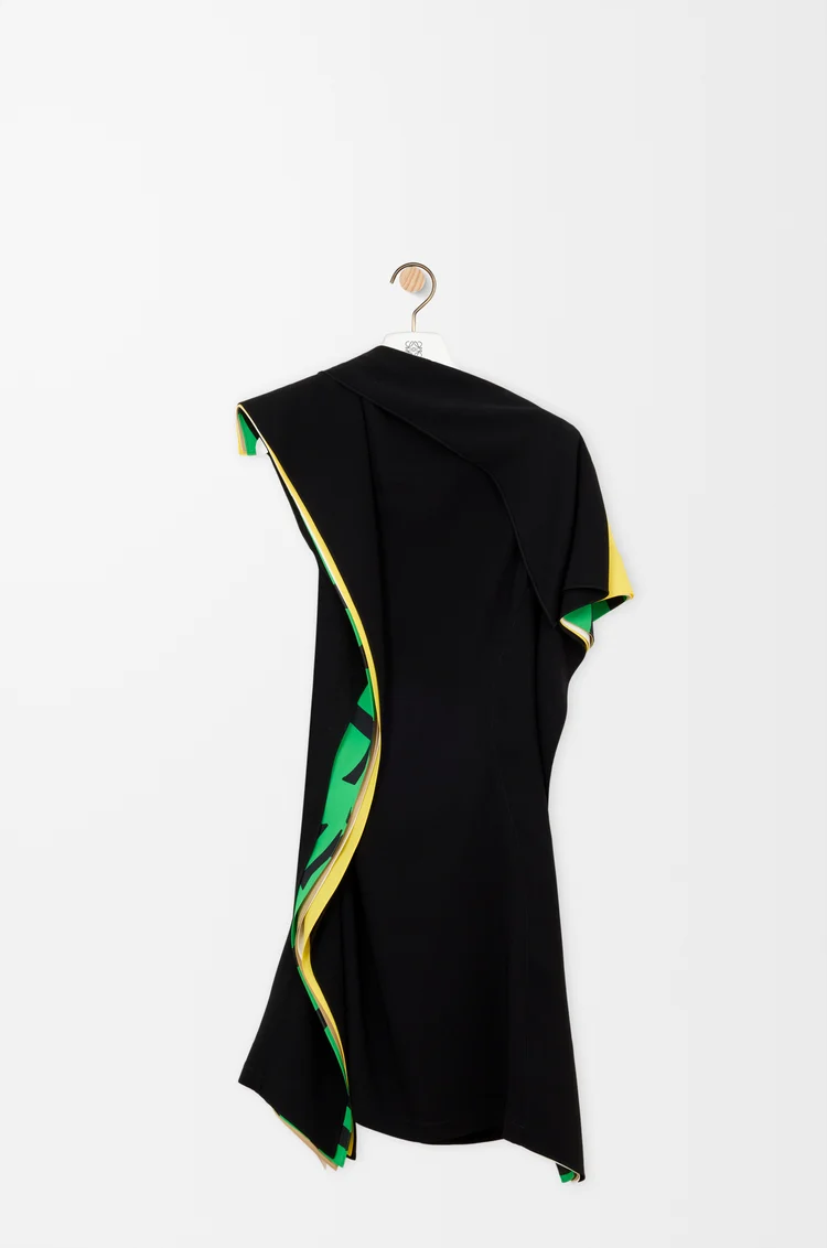 LOEWE Dress in stretch viscose Black