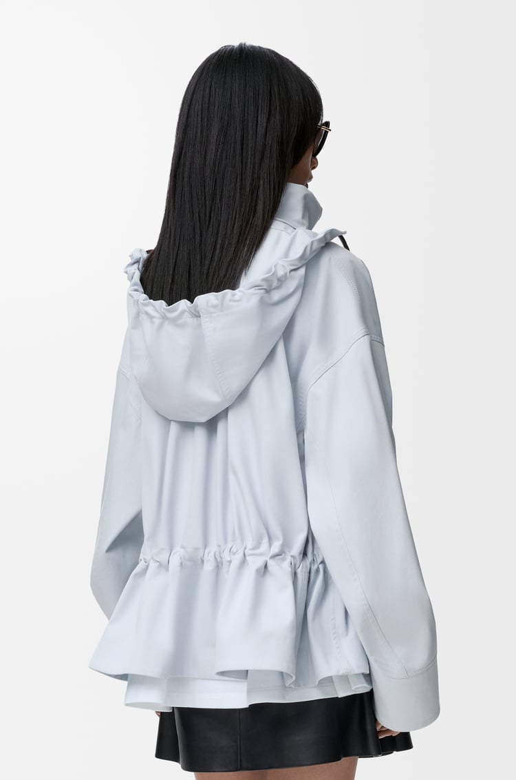 LOEWE フーデッド ジャケット（コットン&シルク） ブルー