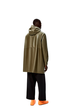 LOEWE Hooded coat in nappa Khaki Green plp_rd