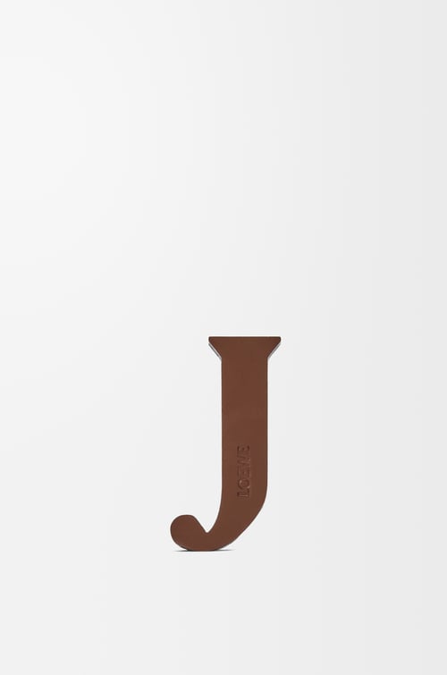 LOEWE Letter dice in calfskin Tan/Black