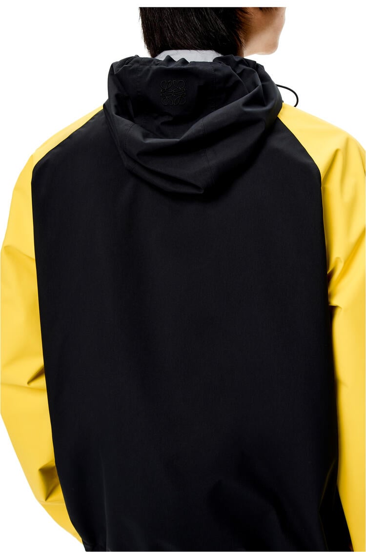 LOEWE Patchwork gathered parka in Gore-Tex Yellow/Black pdp_rd