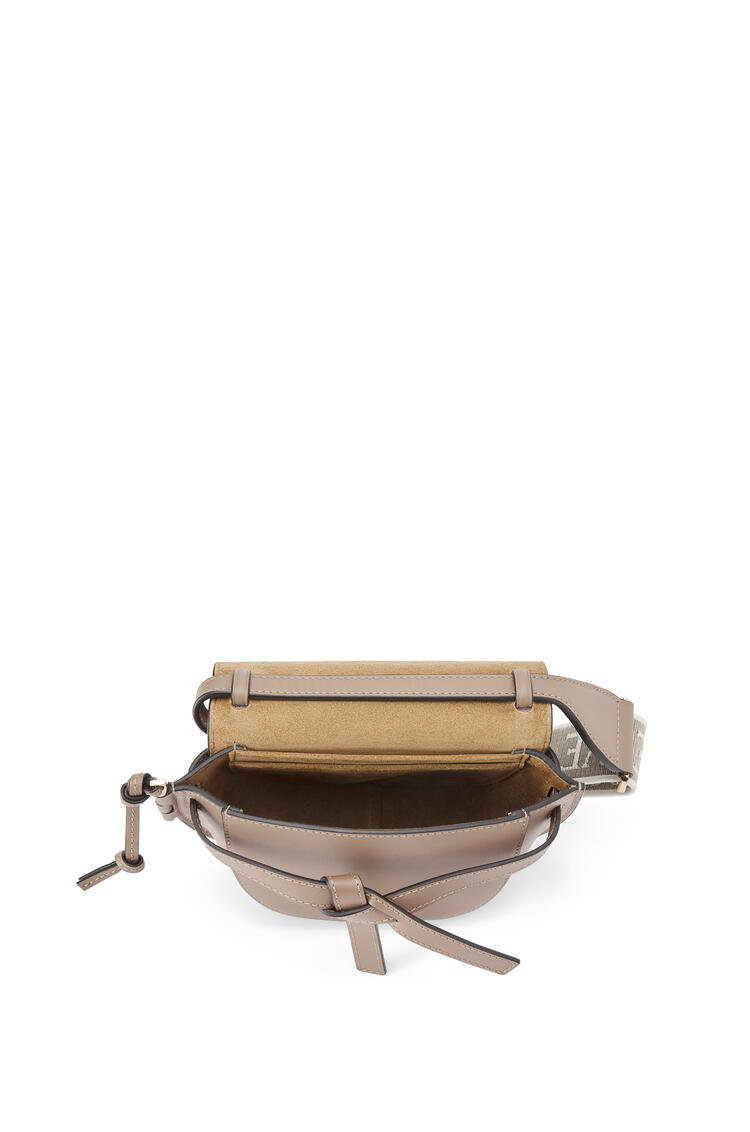 LOEWE Mini Gate Dual bag in soft calfskin and jacquard Sand pdp_rd