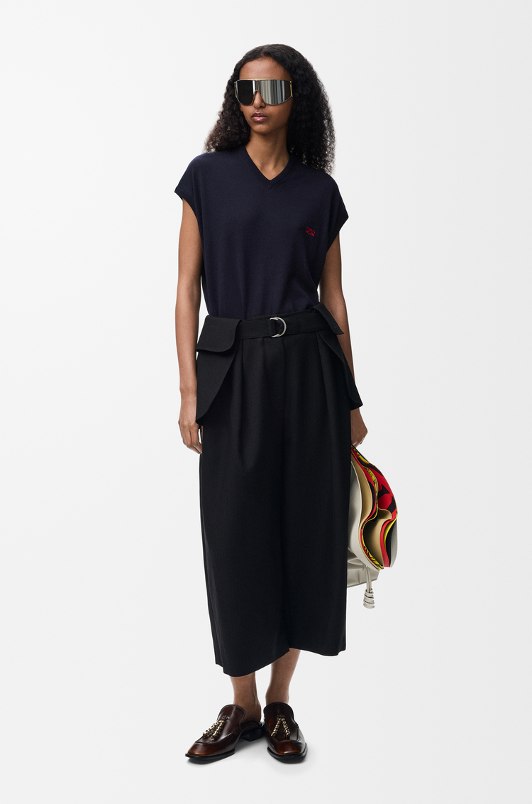 LOEWE Pullover aus Wolle Dunkles Marineblau