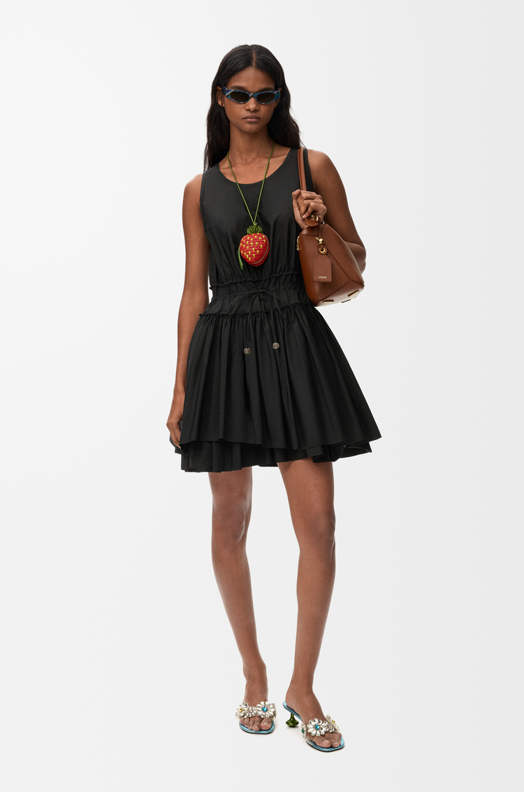 LOEWE Robe en coton Noir