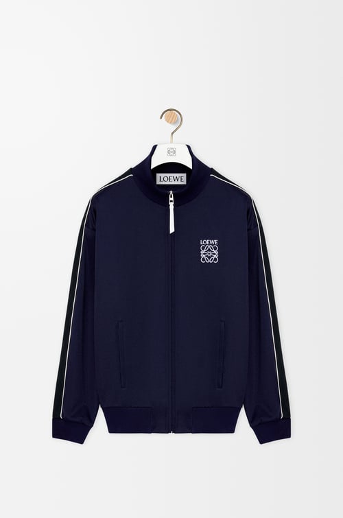 LOEWE Tracksuit jacket in technical jersey Dark Navy