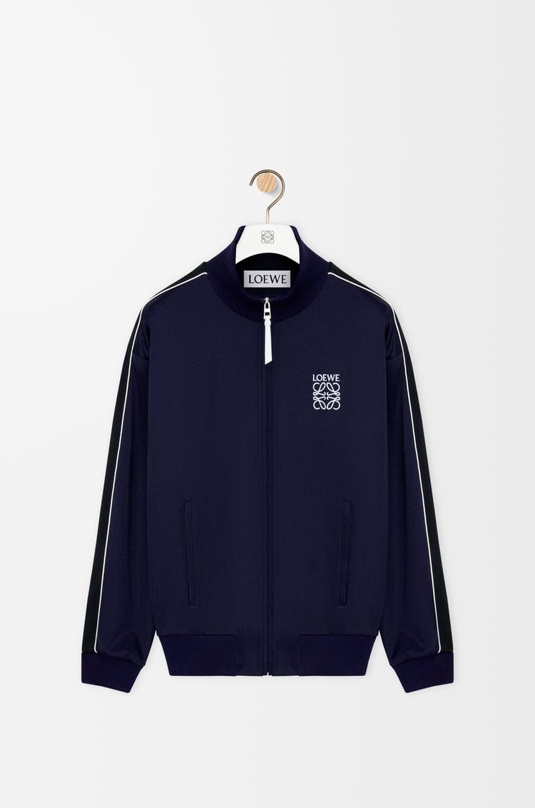 LOEWE Tracksuit jacket in technical jersey Dark Navy