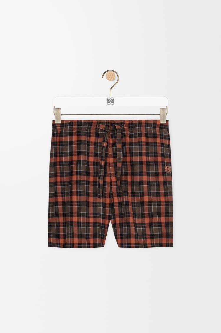 LOEWE Shorts in wool blend Orange/Black