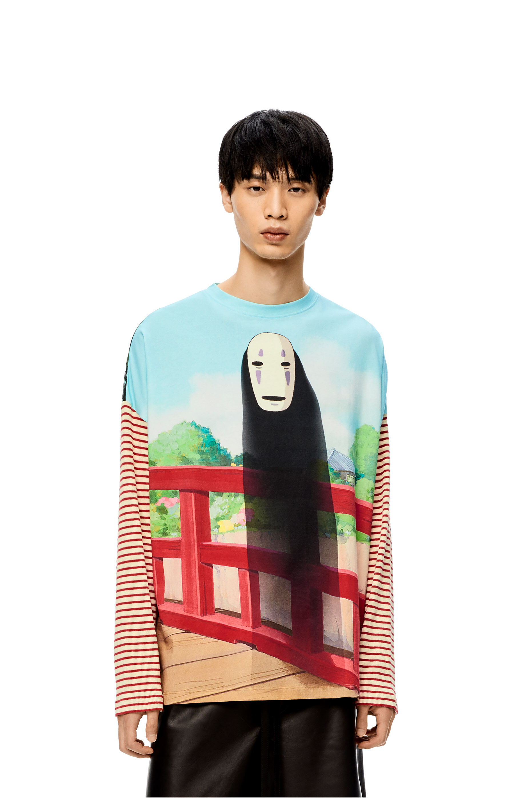 カオナシ ロング スリーブ Tシャツ (コットン) カオナシ ロング スリーブ Tシャツ (コットン)