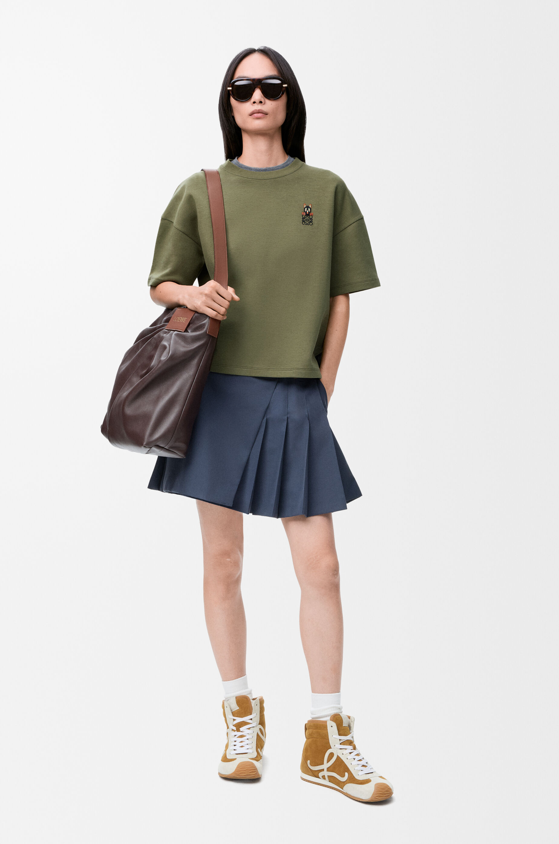 レギュラーフィット Tシャツ（コットンブレンド） グリーン - LOEWE