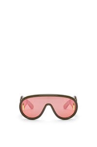 LOEWE Wave Masken-Sonnenbrille Khakigrün