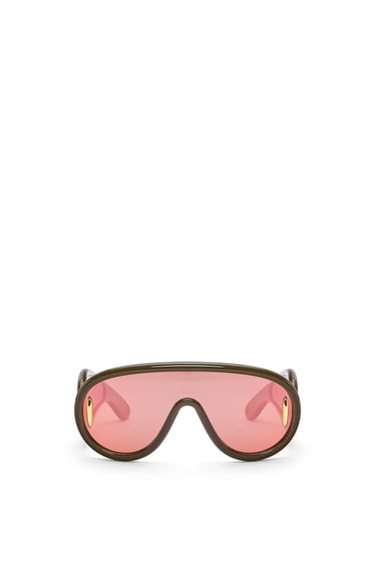 LOEWE Wave Masken-Sonnenbrille Khakigrün plp_rd