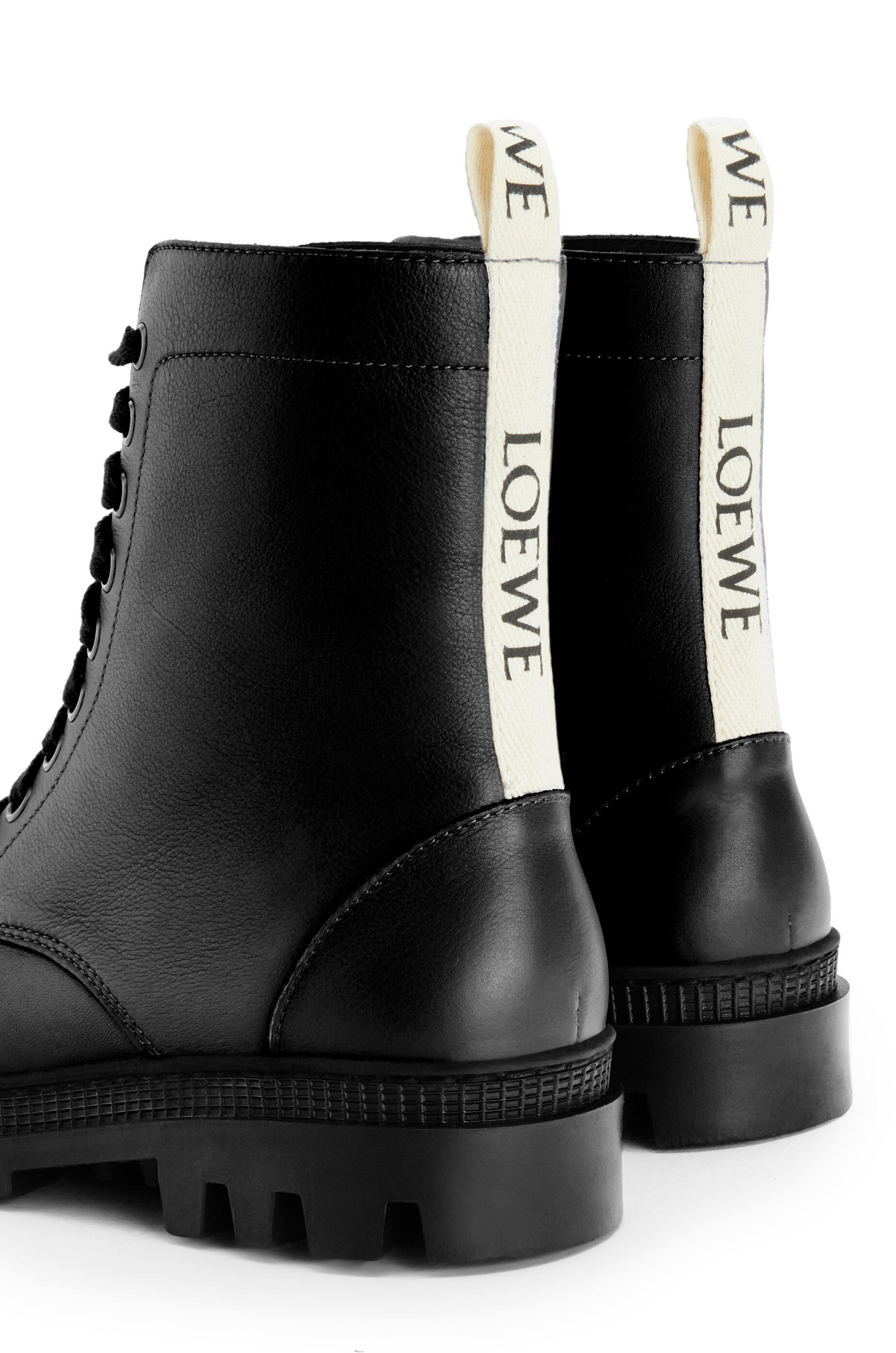 Combat boot in calfskin Black - LOEWE