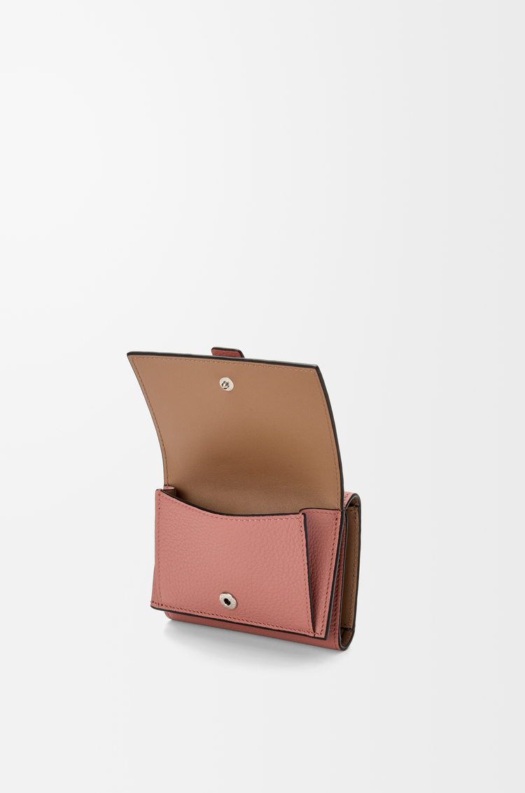 LOEWE トライフォールド ウォレット（ソフトグレインカーフ） ブラッシュ/マホガニー