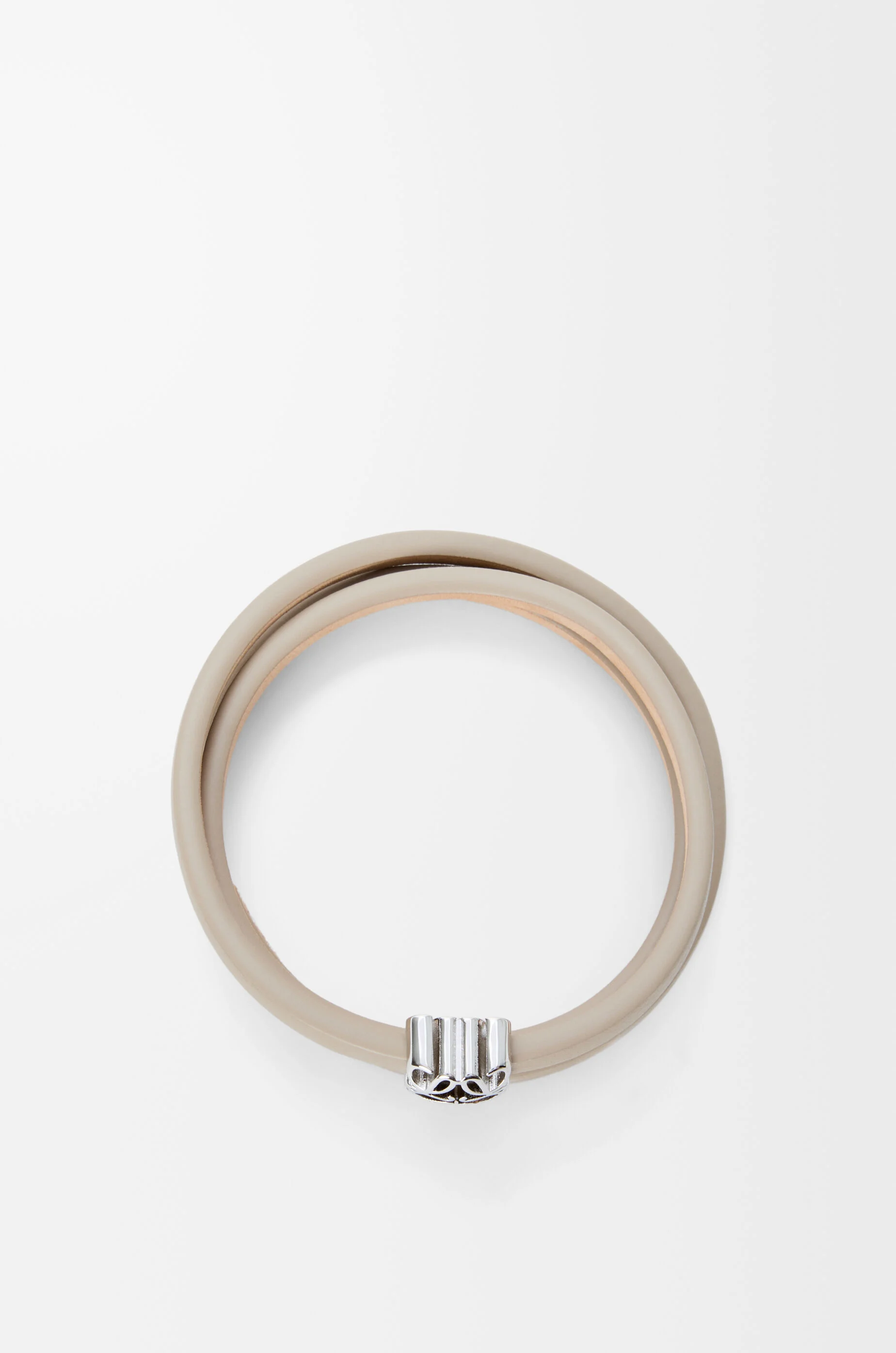 アナグラム ボンベ ツイスト ブレスレット（カーフ） ベージュ - LOEWE