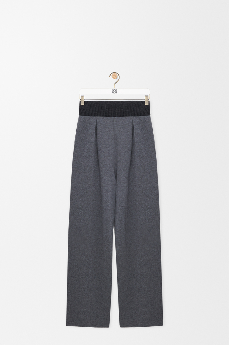 LOEWE Trousers in wool Grey Melange