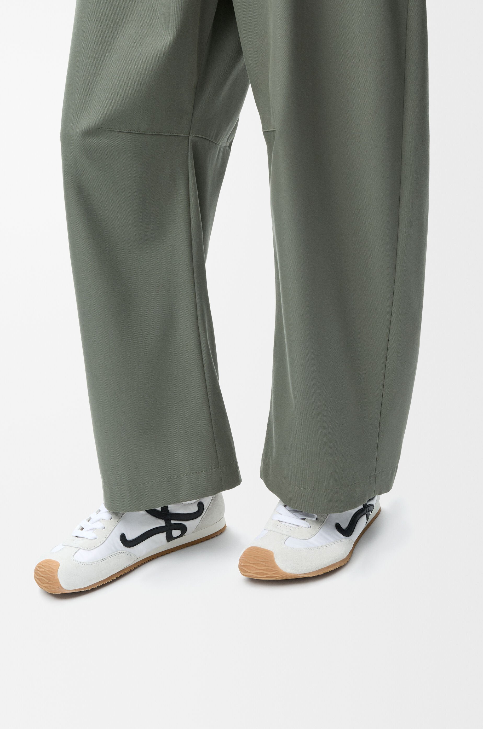 Ballet Runner 2.0 in nylon and calfskin White - LOEWE