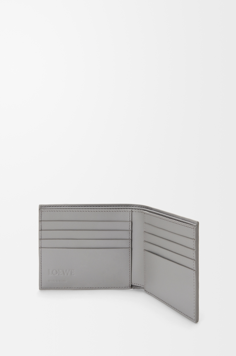 LOEWE Puzzle Bifold-Brieftasche aus klassischem Kalbsleder Winterbraun/Aschgrau